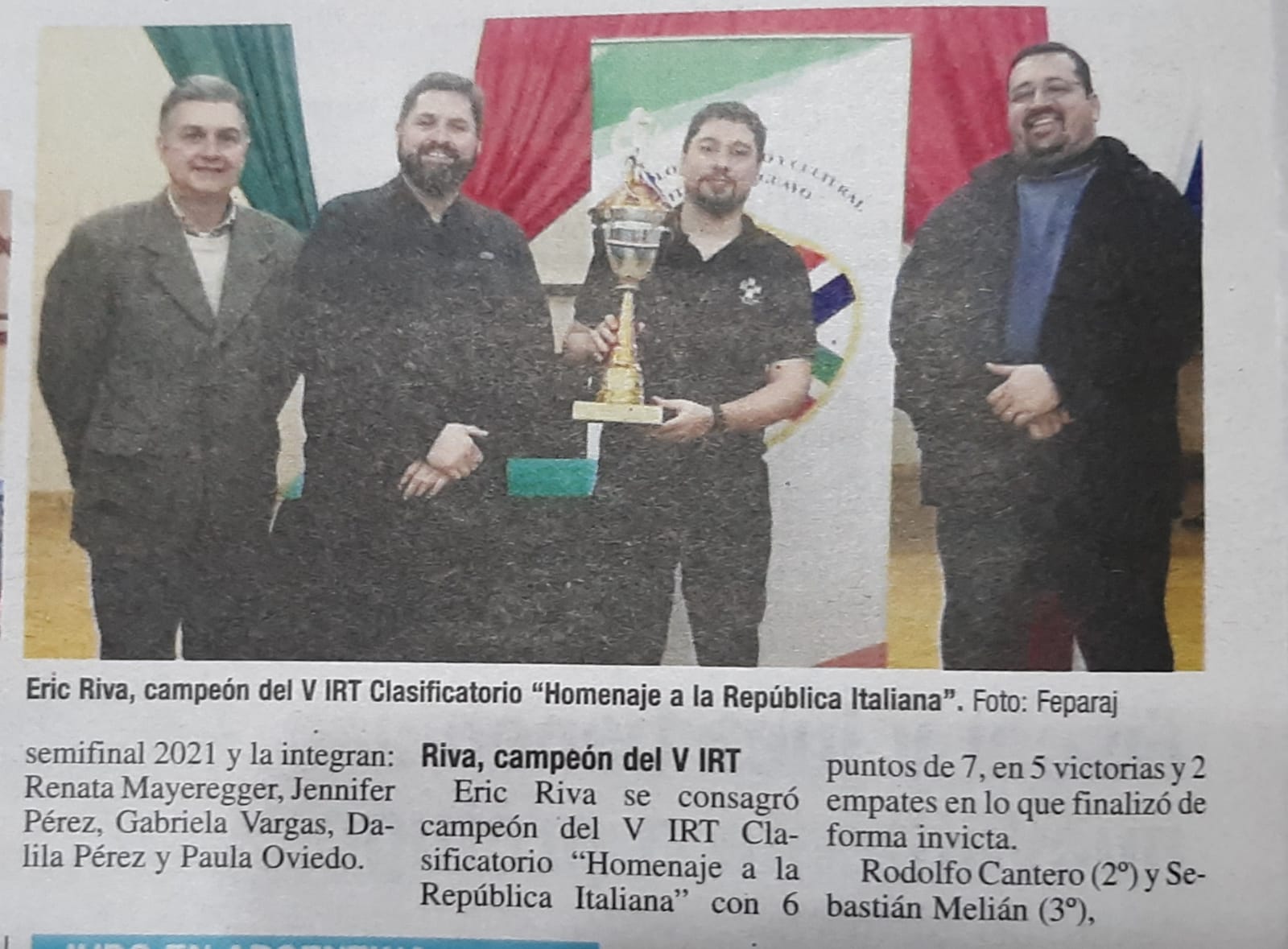 Eric Riva en el Diario ABC Color